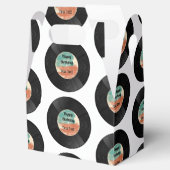 Retro Vinyl Record Music Birthday Party Bedankdoosjes (Geopend)