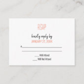 Retro Vinyl Record RSVP Informatiekaartje (Voorkant)