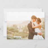 Retro Vinyl Record Weddenschap Foto bedankt (Achterkant)