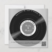 Retro Vinyl Record Wedding Save the Date Magnet (Recto)
