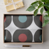 Retro Vinyl Records Sixties Musical Birthday Tissuepapier (Geschenk)