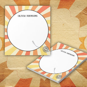 Retro Vinyl School Teacher Appreciation Gift Notitieblok