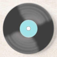Retro vinylplaat 1950's drankvlekkenlegger cadeau