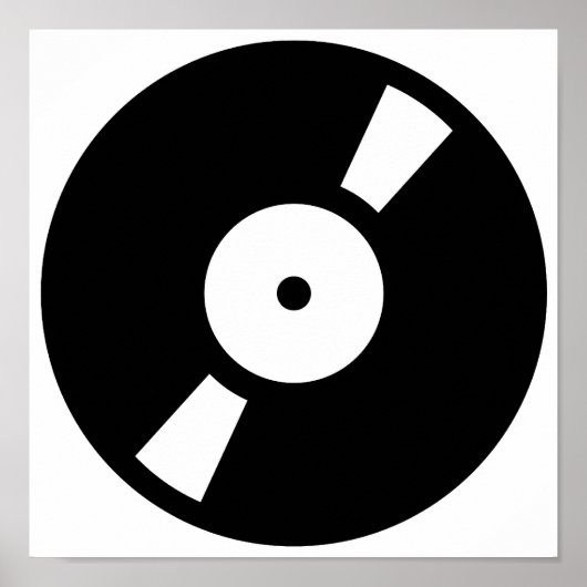 retro vinylplaat poster (Voorkant)