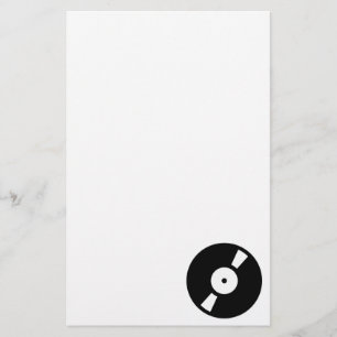 retro vinylrecord briefpapier