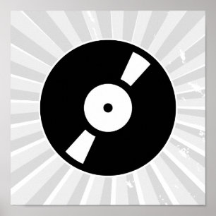 retro vinylrecord poster