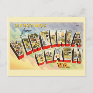 Retro Virginia Beach Briefkaart