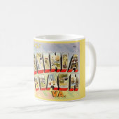 Retro Virginia Beach Salutations Mug (Devant droit)