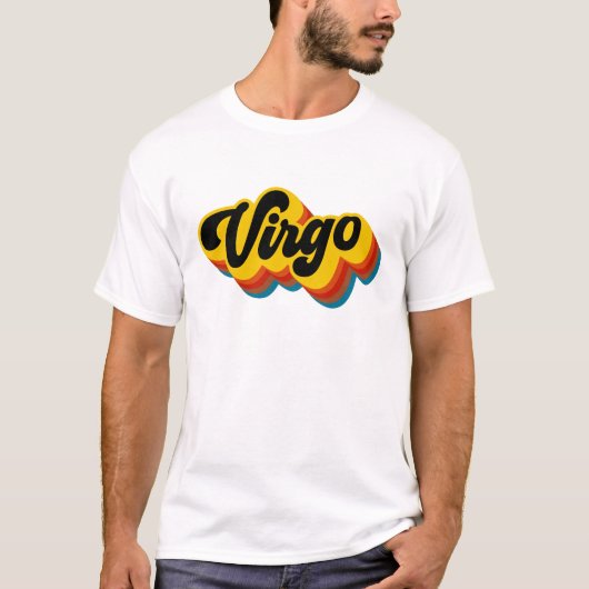Retro  Virgo T-shirt (Voorkant)