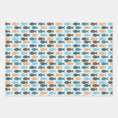 retro vis inpakpapier vel (Voorkant)