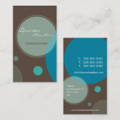 RETRO VISITEKAARTJE :: grote stippen 5P (Voorkant / Achterkant)