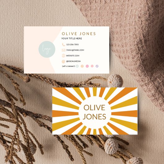 Retro-Visitekaartje Visitekaartje