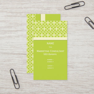 Retro Visitekaartje voor Ontwerpers/diy kleur..