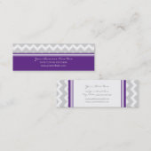 Retro Visitekaartjes van de Chevron van de pruim (Voorkant / Achterkant)