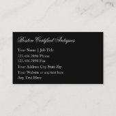 Retro-Visitekaartjes Visitekaartje (Achterkant)