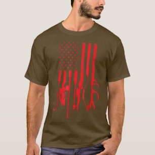 Retro Vist jagers Vaderdag T-shirt