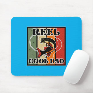 Retro Vist Reel Cool Dad Vissen Lover Muismat