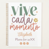 Retro "Vive Cada Momento" Inspirerend offerte Planner (Voorkant)