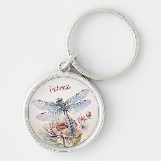 Retro  vlieg als een libel sleutelhanger (Voorkant)