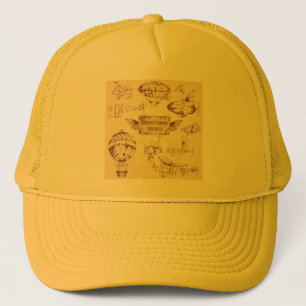 Retro Vliegende Vloot Antieke Luchtvaart Reis Cade Trucker Pet