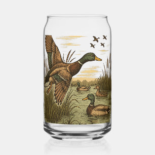 Retro-vliegende-wildeman-jacht, blikvorm glas