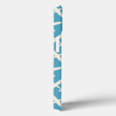 Retro Vliegtuig Plain Pattern Blue Case-Mate iPhone Case (Achterkant / Rechts)
