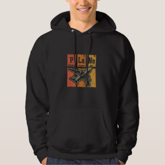 Retro Vliegtuigliefhebber Periodieke Elementen Vli Hoodie