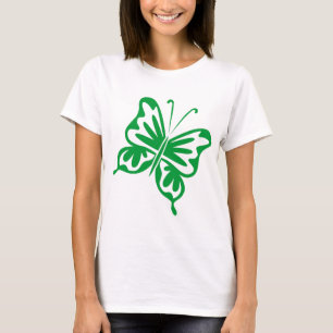 Retro Vlinder - Gras Groen T-shirt