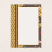 Retro Vlinders TY Gift Label Visitekaartje (Achterkant)