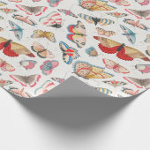 Retro-vlinders voor het verpakken van papier (Hoek)