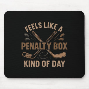 Retro voelt als een penalty box soort dag hockey muismat