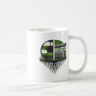 Retro Voetbal Ll Stadion Natuur Design  Koffiemok