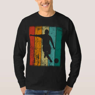 Retro voetbal t-shirt