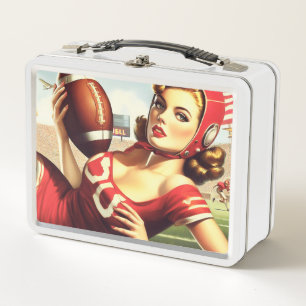 Retro voetbalmeisje
