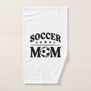 Retro Voetbalmoeder Shirt Vectorontwerp_1 Handdoek