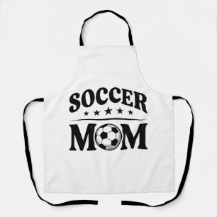 Retro Voetbalmoeder T-shirt Vectorontwerp_1 Schort