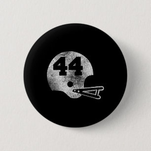 Retro voetbalshirt nummer 44 Spelersnummer Ronde Button 5,7 Cm