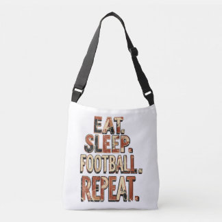 Retro voetbalwaaierdesign | Klassieke voetbalgrafi Crossbody Tas