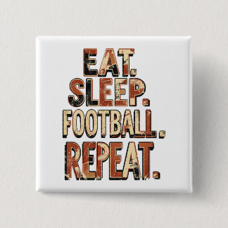 Retro voetbalwaaierdesign | Klassieke voetbalgrafi Vierkante Button 5,1 Cm