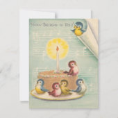 retro-vogels op de Kaart van de baardCake (Voorkant)