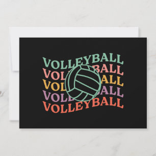 Retro Volleybal Sport Kaart