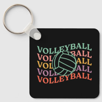Retro Volleybal Sport Sleutelhanger