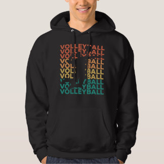 Retro volleyball Gift for Volleyball Playe Hoodie
