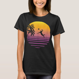 Retro Volleyball Player-cadeautje - beach Volle T-shirt
