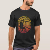 Retro Volleyballer Design Stoel Volleybal T-shirt (Voorkant)
