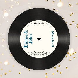 Retro voor de goede orde Klassieke vintage muziek Save The Date