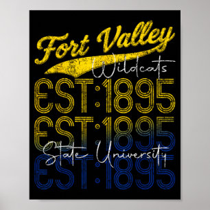 Retro voor t Staat v Alle Vintage Val Ley 130 Jaar Poster