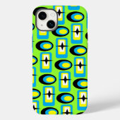 Retro Vormen Case-Mate iPhone Case (Achterkant)
