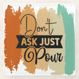 Retro vraag het niet alleen om ons glazen onderzetter