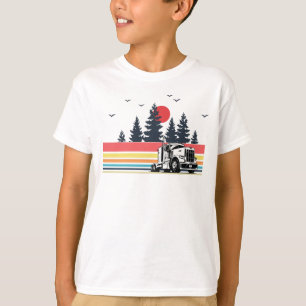 Retro-vrachtwagenchauffeur — cadeaus voor chauf T-shirt